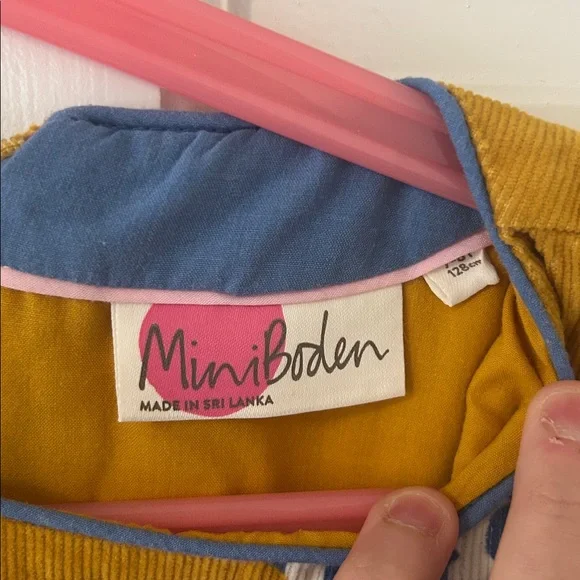 Mini Boden Velvet Girls Dress Set Sz 7-8 yr - Picture 11 of 14